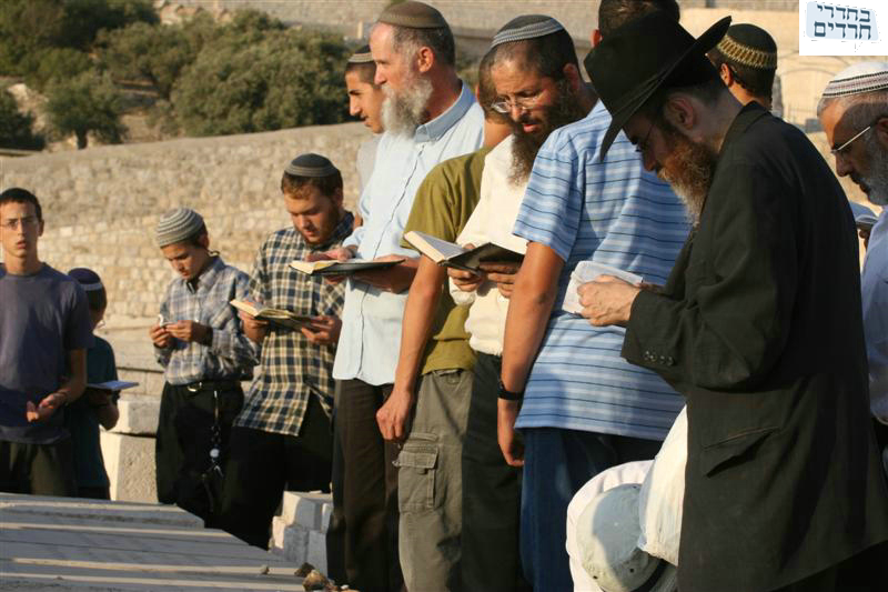 מתפללים על ציון הראי"ה בהר הזיתים 