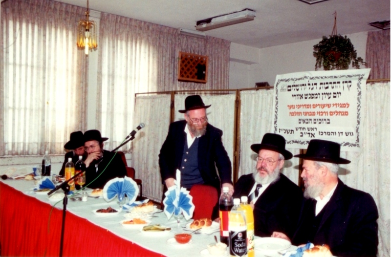 הרב מאיר לוריא (שני מימין) באירוע של דגל ירושלים. צילום: דגל ירושלים