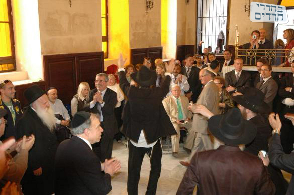 חנוכת בית הכנסת בקהיר, השבוע. צילום: בחדרי חרדים