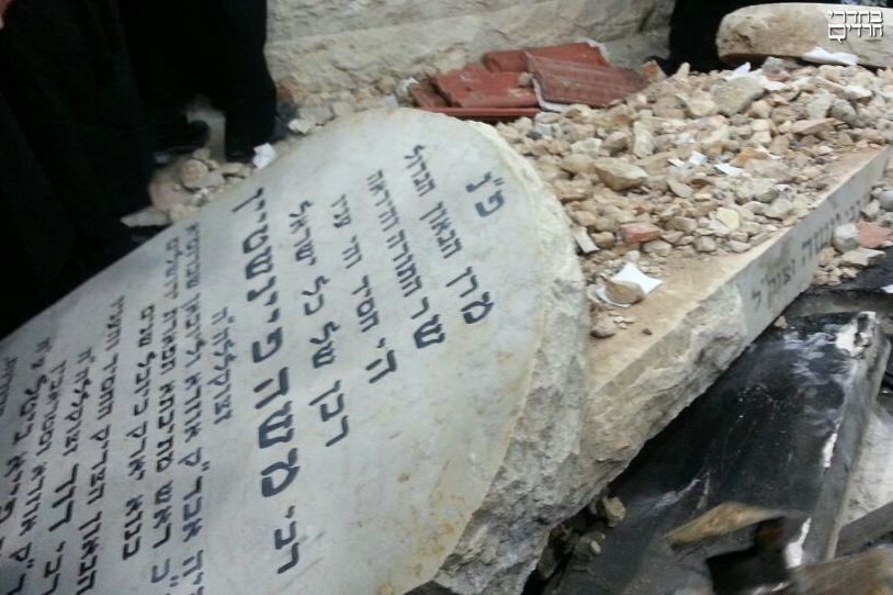 קבר הגר"מ. צילום: נייעס 24/6 ב-whatsapp