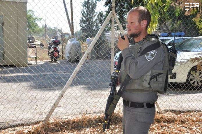קצין משמר הגבול, מפקח ישורון צורן. צילום: חטיבת דובר המשטרה