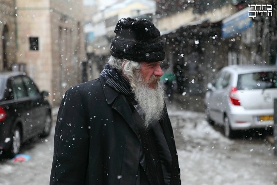 שלג בירושלים. צילום: יעקב נחומי