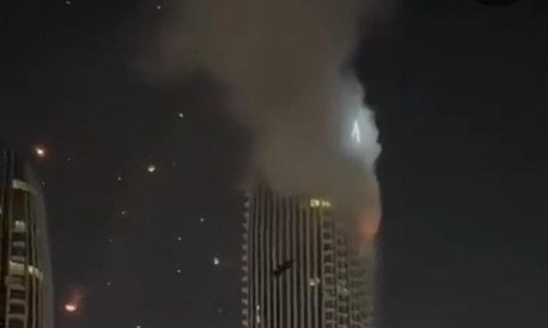 כטב"ם איראני פגע במגדל בדובאי: כך זה נראה 