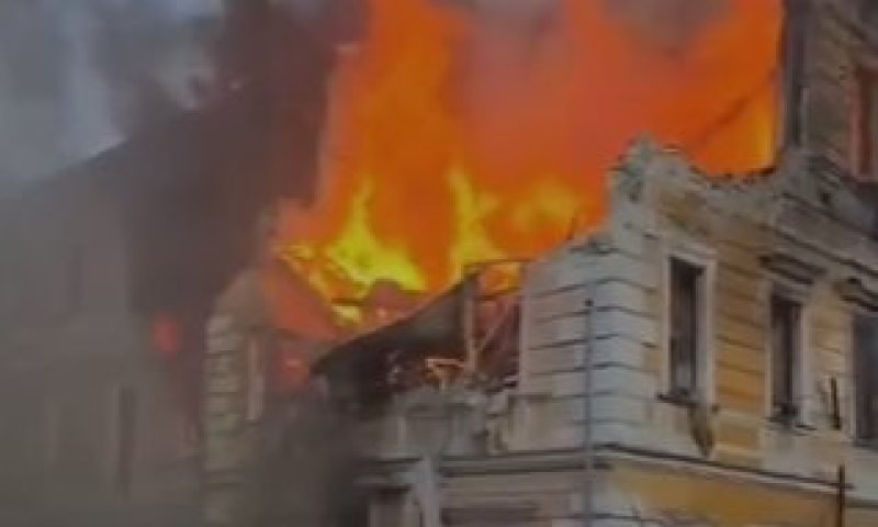 מתקפת טילים רוסית רחבה פגעה באקדמיה הלאומית בקייב