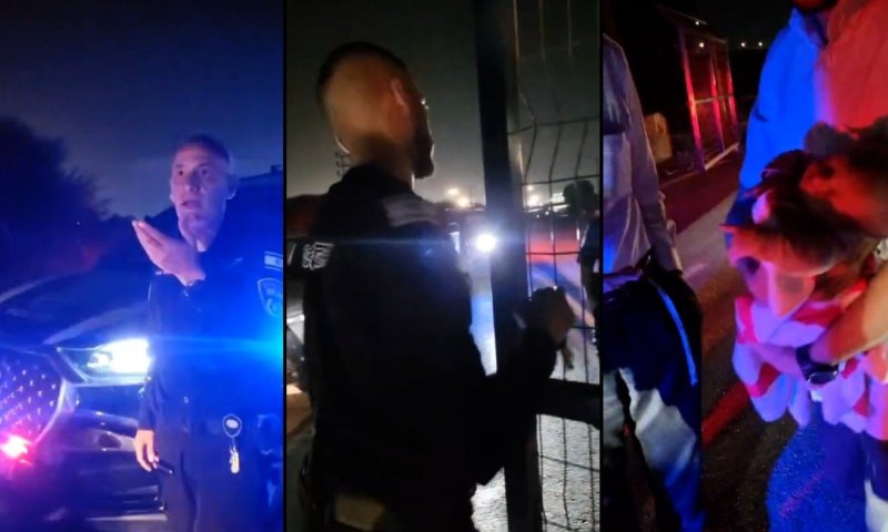מאבטח נעל משפחות חרדיות ותינוקות בפארק