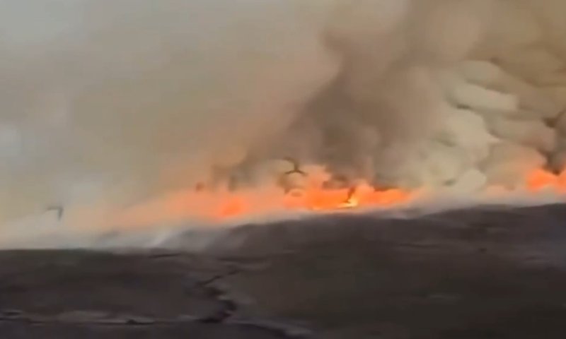ניו זילנד: שריפת ענק בפארק הלאומי טונגרירו  