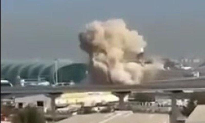 כטב"מ איראני פוגע בשדה התעופה בדובאי | תיעוד