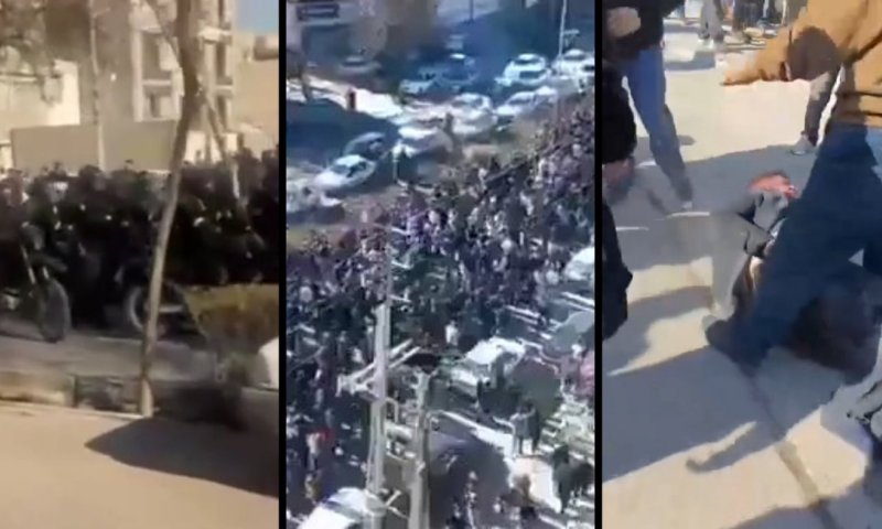 המהומות באיראן: יחידות האופנועים נמלטות, עימותים והצתות מבנים 