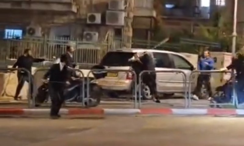 קטטה אלימה בין ערבים לחסידי ברסלב בשכונה החרדית