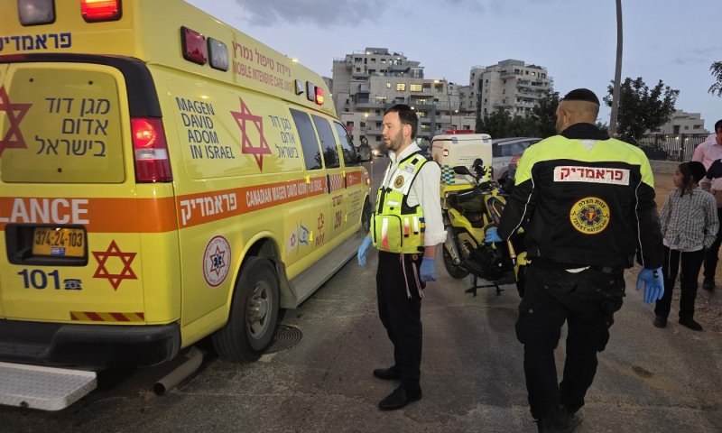 בשכונה החרדית: ילד שרכב על אופניים נפגע מרכב - פונה במצב בינוני