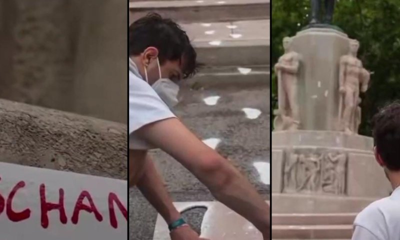 אלון ישי, אמן יהודי שמחה נגד אנטישמיות הותקף בקללות ע"י עובר אורח: "חזיר יהודי זבל"