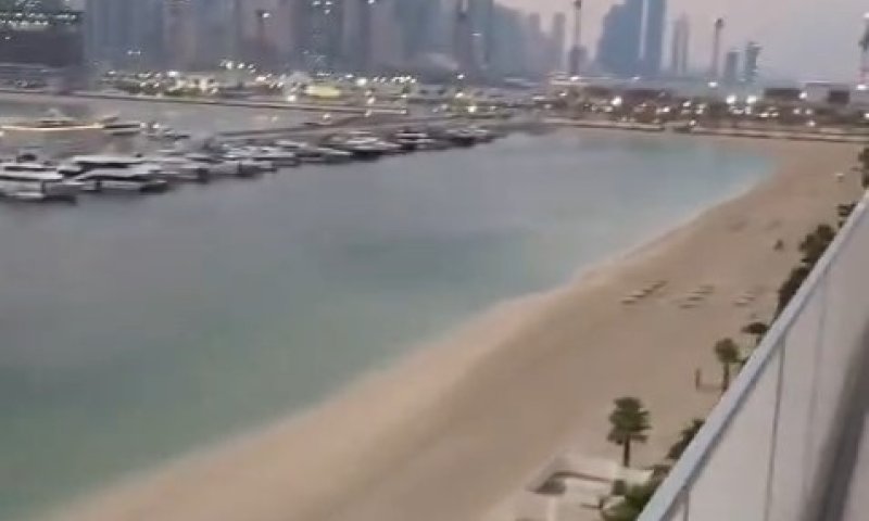 דובאי שוממת: כך נראה הבוקר חוף הים 