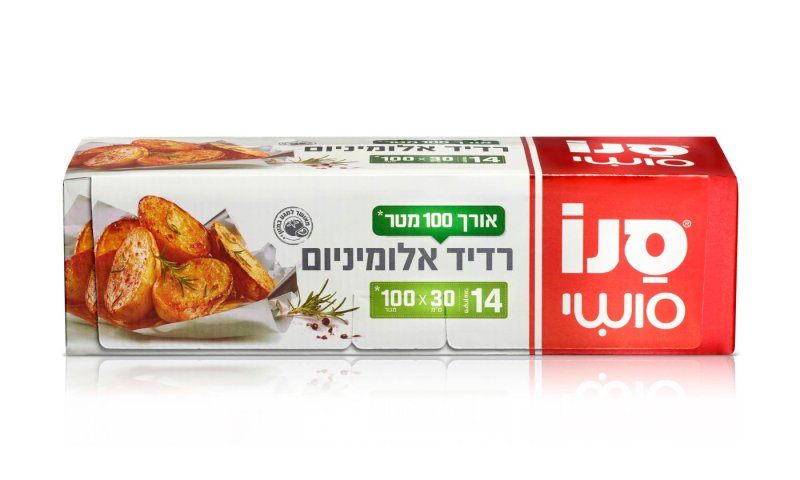 סנו סושי רדיד אלומיניום 100 מטר &ndash; חסכוני ונוח