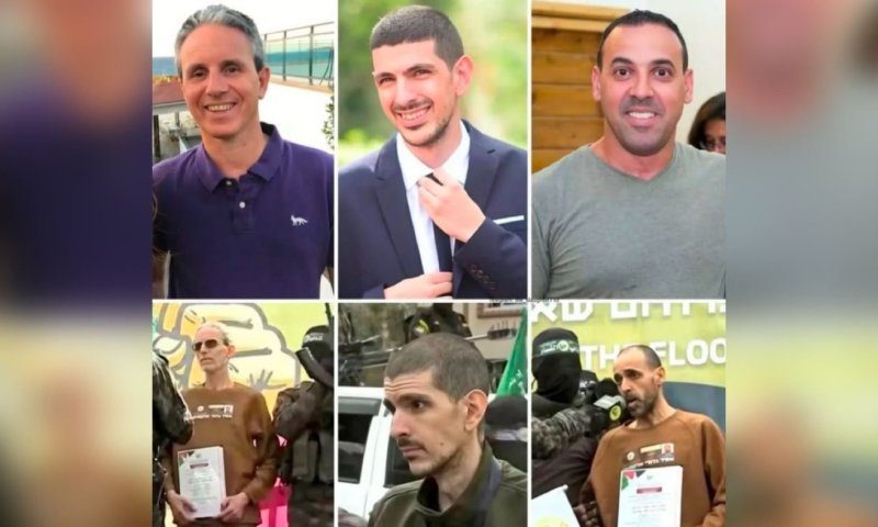"כמו ניצולי שואה": הנשיא טראמפ זעם בעקבות התמונה של שלושת החטופים