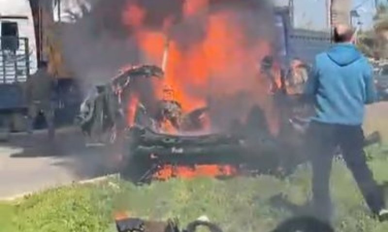 כלי טיס תקף רכב בצידון: יעד החיסול - בכיר צבאי של חמאס מוחמד שאהין