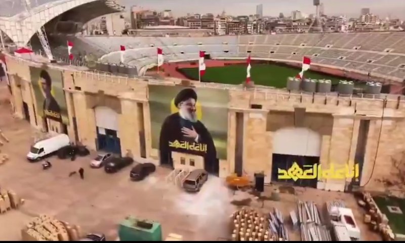 ההכנות בעיצומן להלוויית נסראללה וספי א-דין