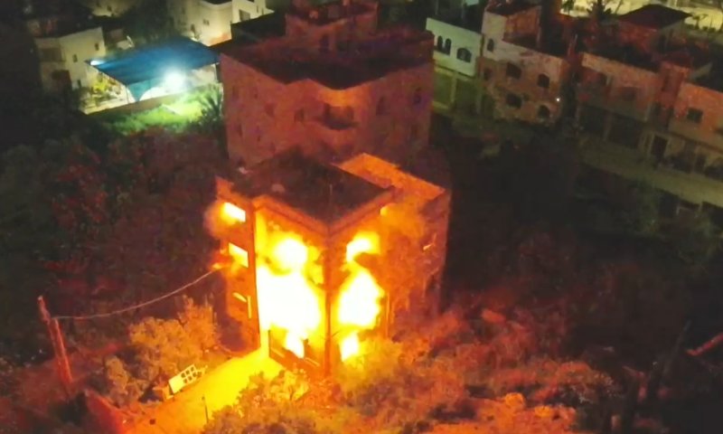צה"ל הרס את בית המחבל שרצח את אמנון מוכתר הי"ד