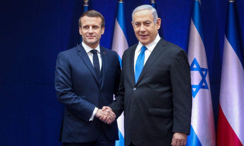 נתניהו הבהיר למקרון: מתנגד בתוקף למדינה פלסטינית