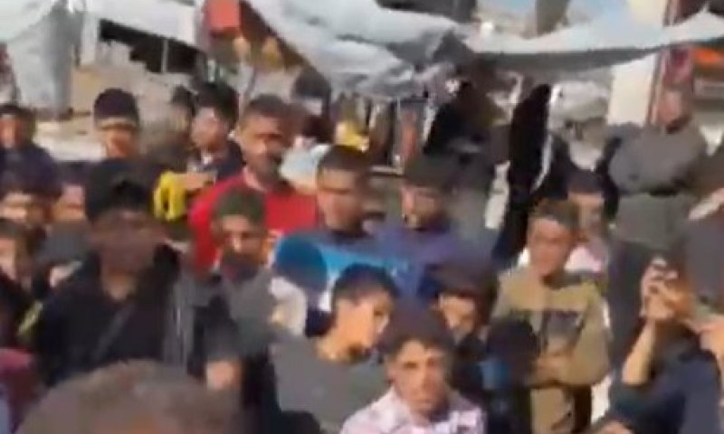 תיעוד: מאות משתתפים בהפגנה נגד חמאס בבית לאהיה