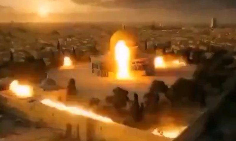דיווח: גורמים זרים אחראים להפצת סרטון שריפת אל אקצא