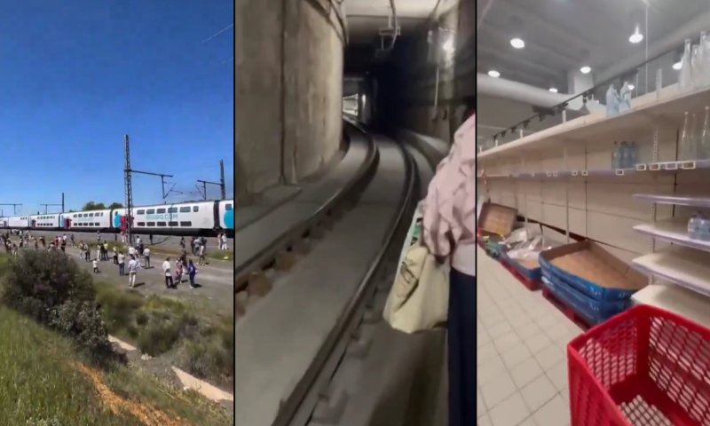 תיעודים מאירופה חושפים: כאוס בתחבורה ומדפים ריקים בעקבות הפסקת החשמל