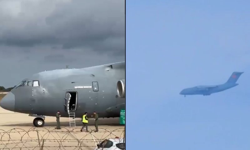 נחיתה חריגה הבוקר: מטוס תובלה צבאי סיני נצפה בביירות