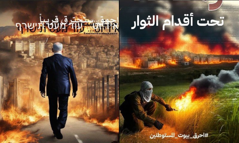 גל הסתה וקריאות להצית: ברשתות פלסטיניות חגגו את השריפות בהרי ירושלים