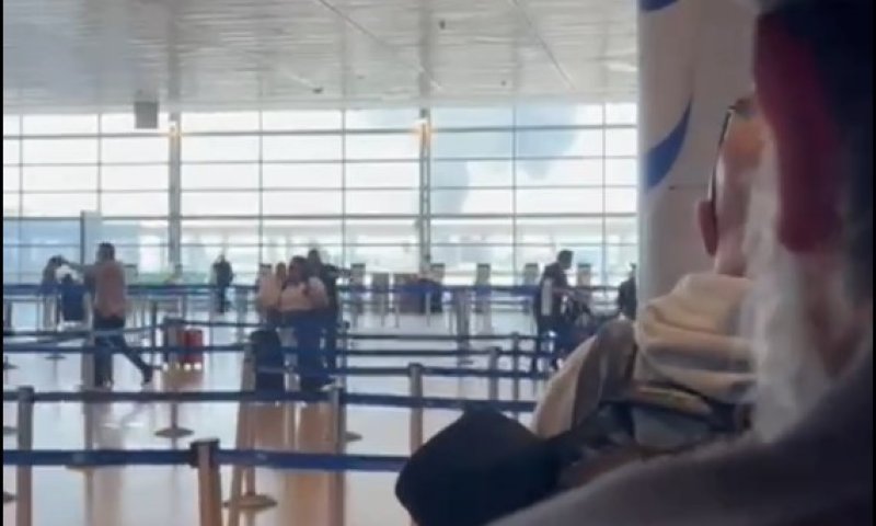 נוסע חרדי תיעד את רגע הנפילה: כך זה נשמע ונראה מתוך נתב״ג