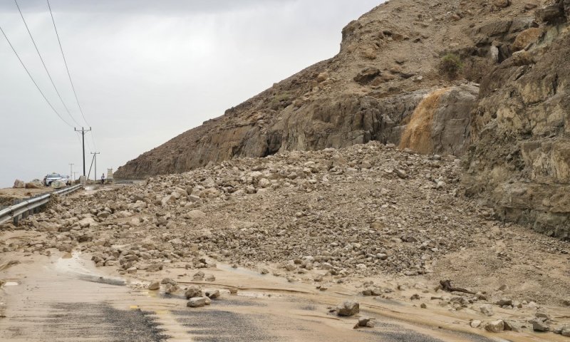עקב סחף סלעים: כביש 90 בין עין גדי למצפה שלם עדיין חסום