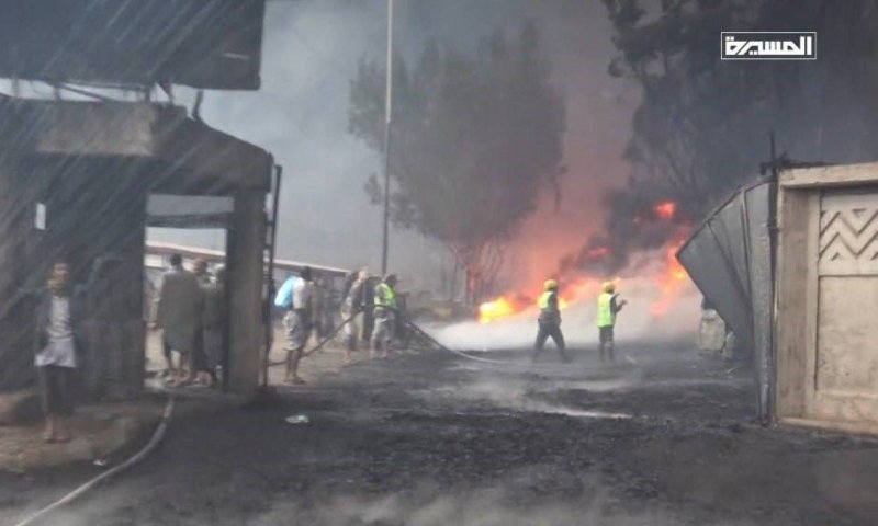 צפו: כך נראית תחנת הכוח בצנעא לאחר התקיפה