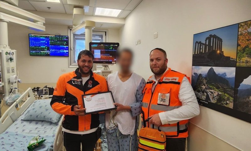 5 ילדים קיבלו אבא: שלמה התמוטט בבריכה בבני ברק - וחזר לחיים