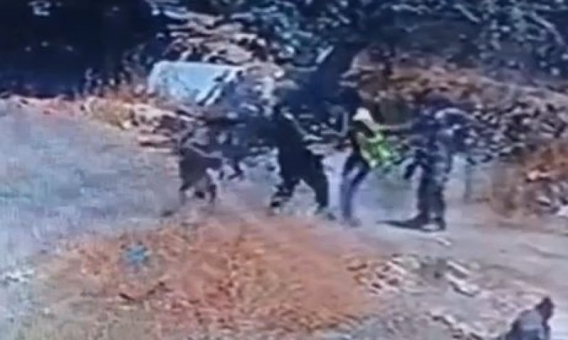 הלוחמים עצרו באלימות פלסטיני שנחשד בזריקת אבנים - והושעו
