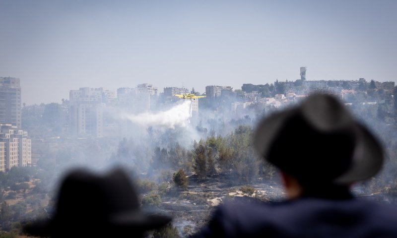 השריפה ביער כרמית: הכפר השוודי פונה, קו הבתים ניצל