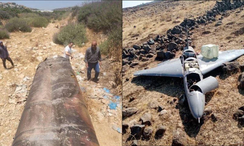 כטב"ם איראני הופל על ידי חיל האוויר בדרום סוריה; רסיסי טיל נפלו בשומרון