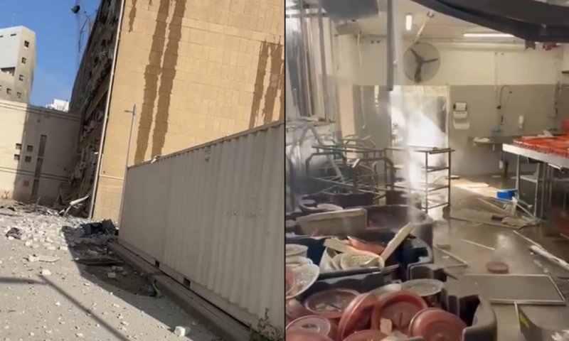 זירת הנפילה בסורוקה: תיעודים מההרס הרב במקום