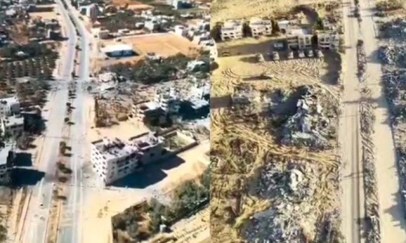 תיעוד מחאן יונס: כך נראית העיר הדרומית ברצועה - לפני ואחרי