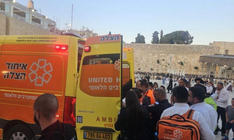 ירי תועה בעיר העתיקה: אישה נפצעה קל ברחבת הכותל
