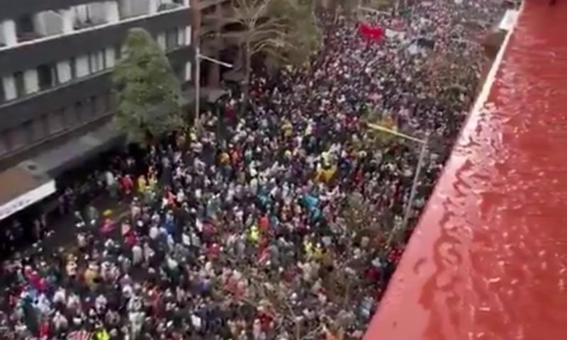 עשרות אלפים בהפגנה אנטי-ישראלית: "מוות לצה"ל"