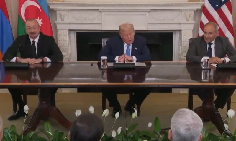 הישג לטראמפ: ארמניה ואזרבייג'ן חתמו על הסכם שלום בבית הלבן
