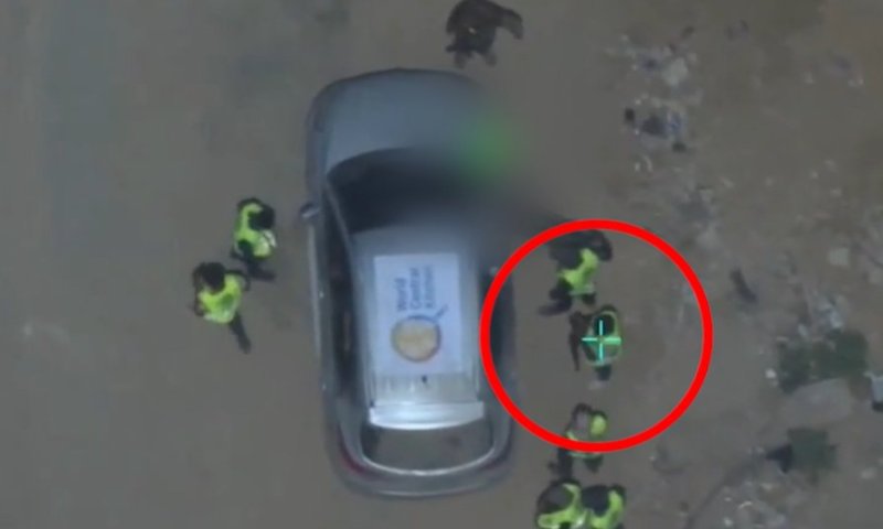 מחבלים חמושים פעלו בחסות סמל מזויף של ארגון בינלאומי - וחוסלו מהאוויר
