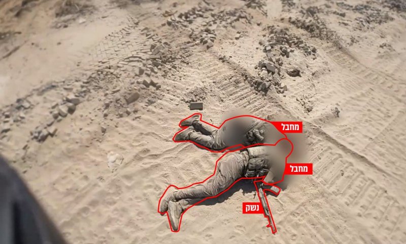 המחבלים יוצאים מפיר המנהרה ומופצצים מהאוויר: תיעוד חדש מהקרב בחאן יונס