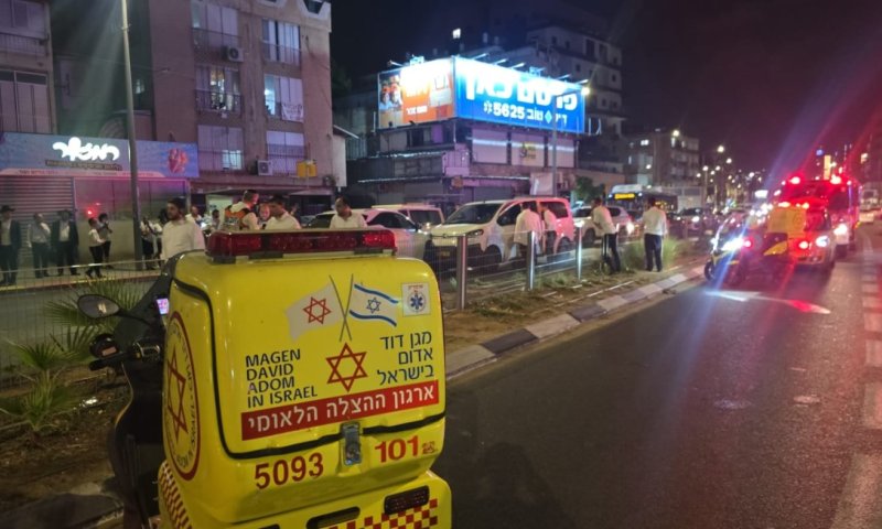 בני ברק: תאונת דרכים קשה - בן 50 במצב אנוש