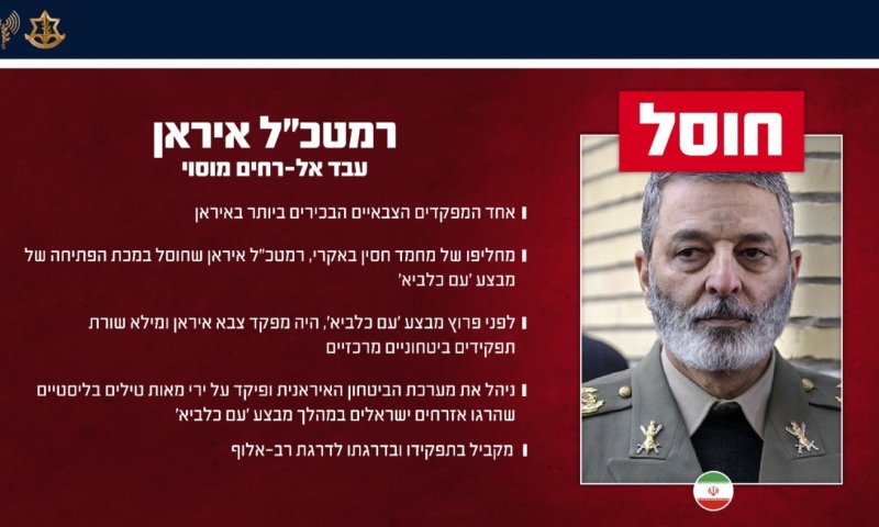 40 בכירים איראנים - בדקה: צמרת ההנהגה באיראן חוסלה
