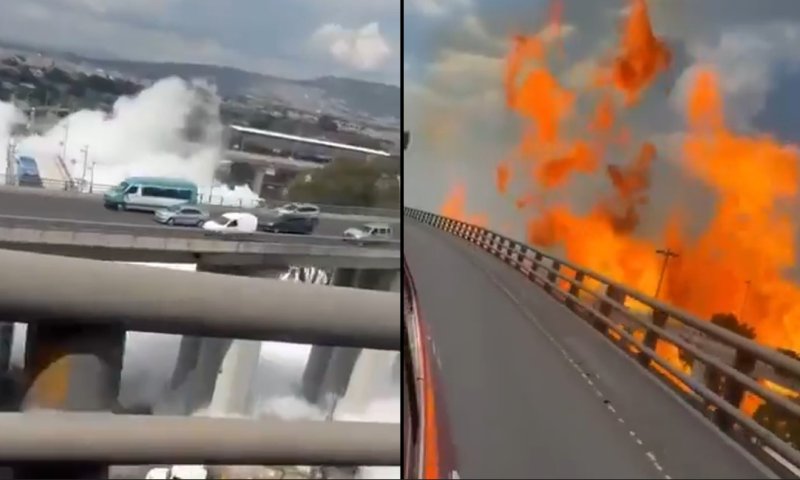 צפו: הרוגים ועשרות פצועים בפיצוץ מיכלית דלק במקסיקו 