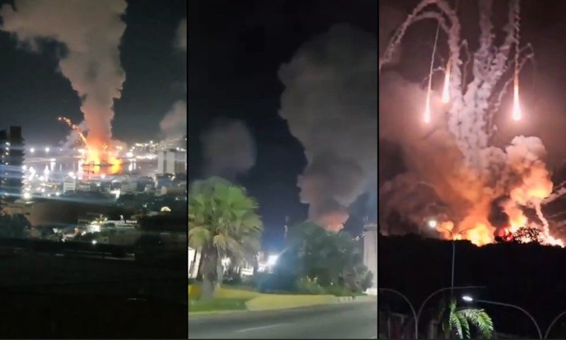 תיעודים מונצואלה: מתקני נפט הופצצו במהלך חטיפת הנשיא מדורו