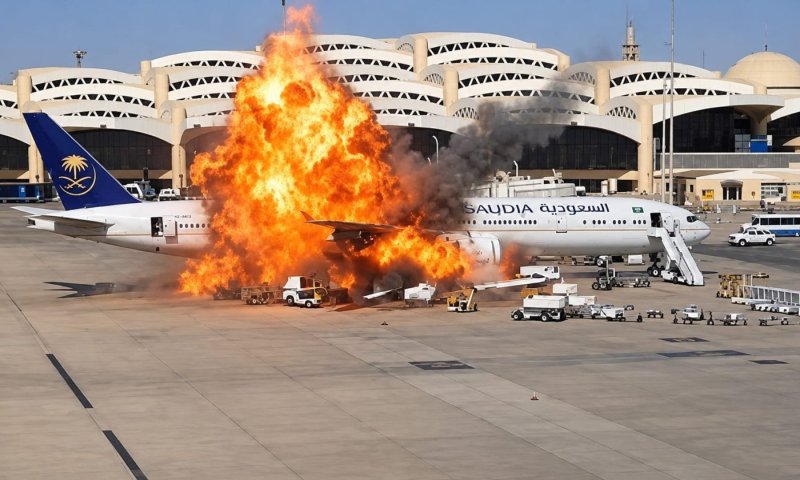 מתקפת טילים חות'ית על נמל התעופה בריאד: 12 הרוגים ומאות פצועים