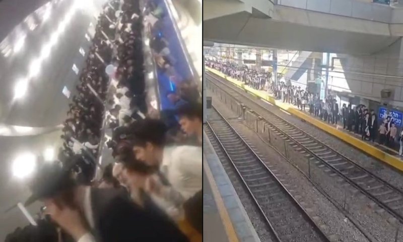 עצרת המיליון: אלפי בחורי ישיבה ואברכים בתחנות הרכבת 