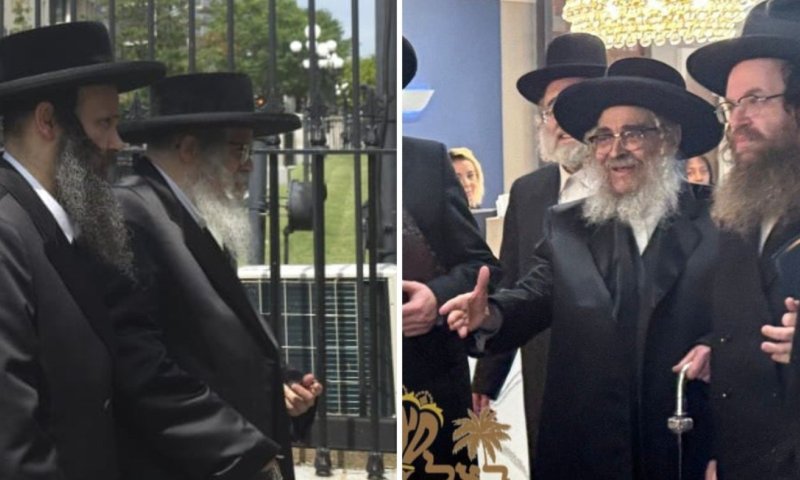  בחסות טראמפ: האחים האדמו"רים מסאטמר לחצו ידיים ושוחחו