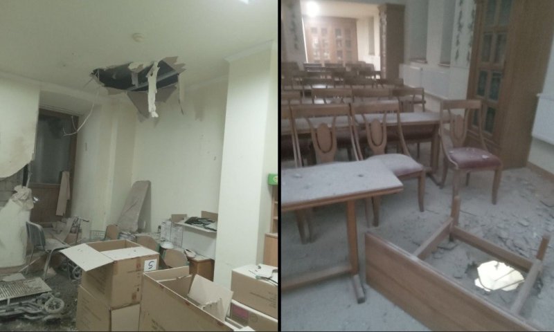 טיל החריב את בית הכנסת, הרב ניצל ברגע האחרון בזכות קביעת מזוזה
