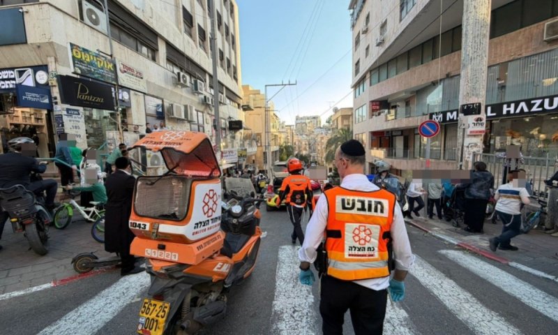 בן 3.5 נפגע מרכב בבני ברק - מצבו קשה, בן 4 נפצע בתאונה נוספת
